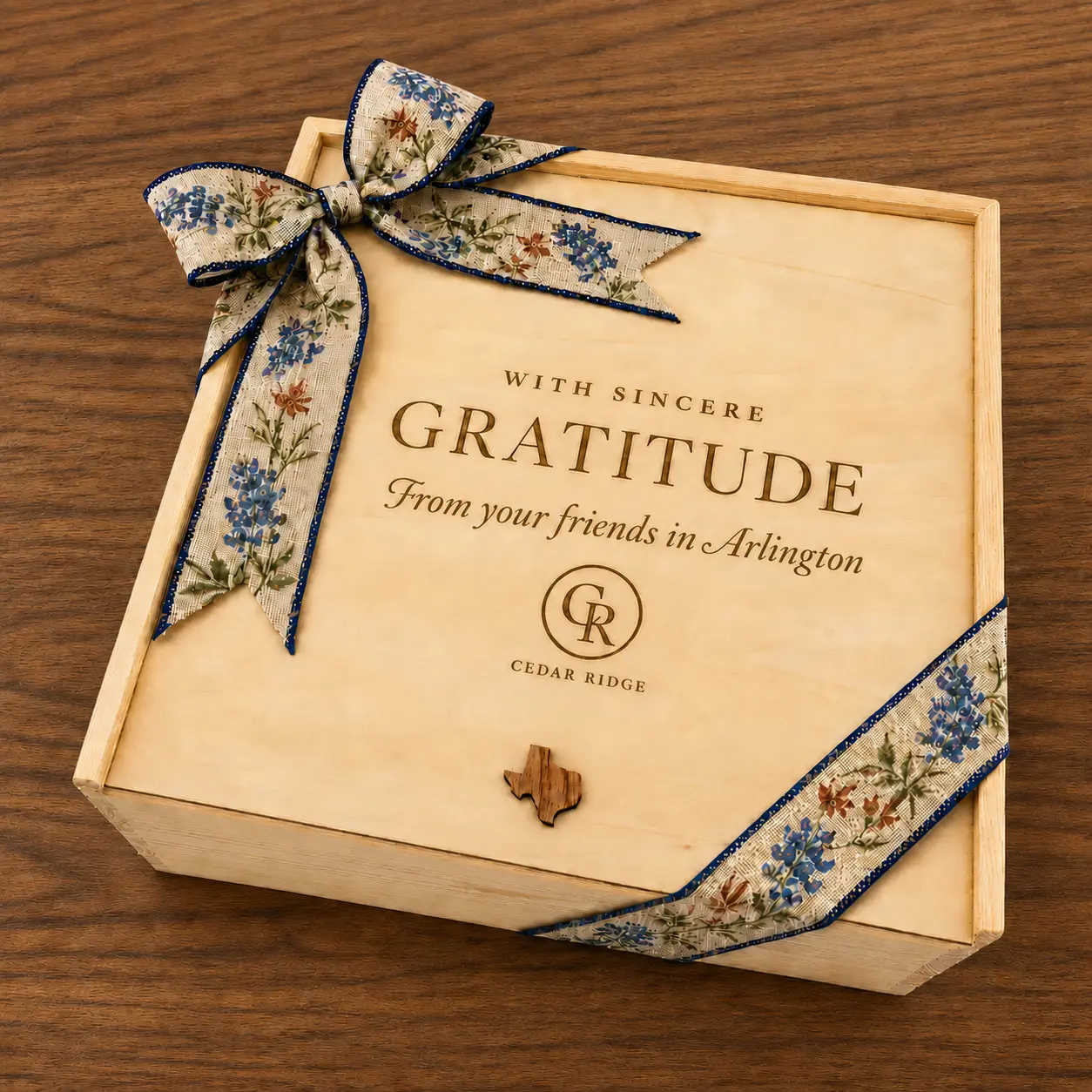 Arlington customized corporate gift presentation